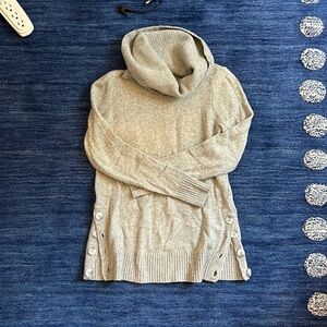 Gray cowl neck sweater